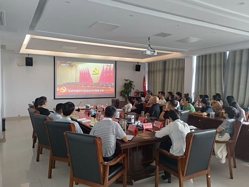 市总工会党员干部集中收看庆祝中国共产党成立105周年大会